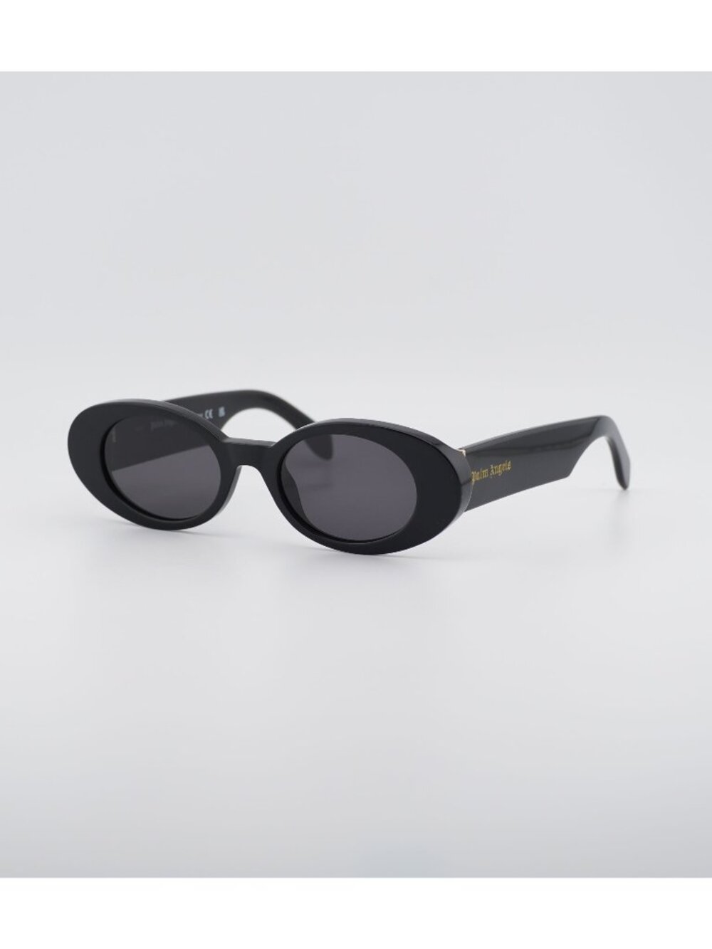 Palm Angels PERI051S GILROY 1007 Sunglasses Black Oval Frame, Grey Lenses